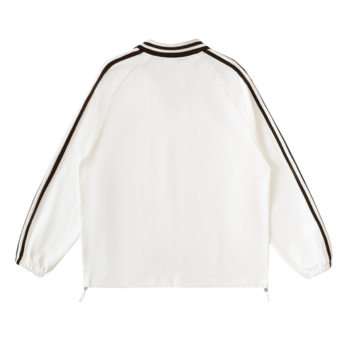 Gray Days Pass · Striped Collar Sweatshirt