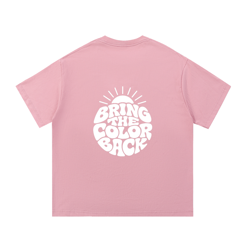 Bring the Color Back essential tee, flat back print