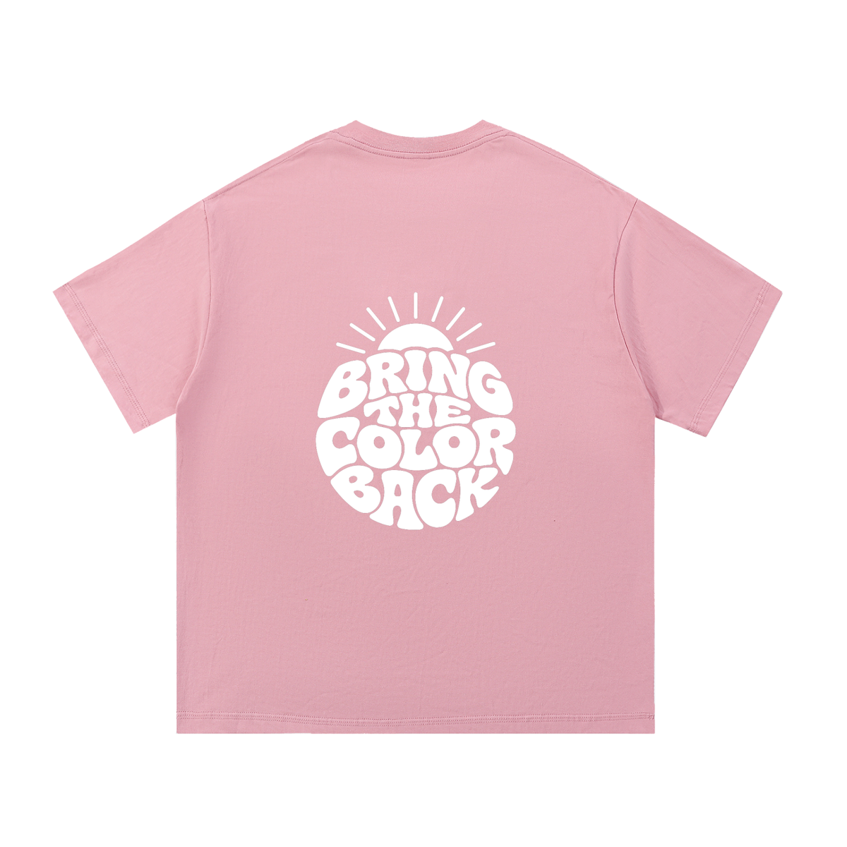 Bring the Color Back essential tee, flat back print