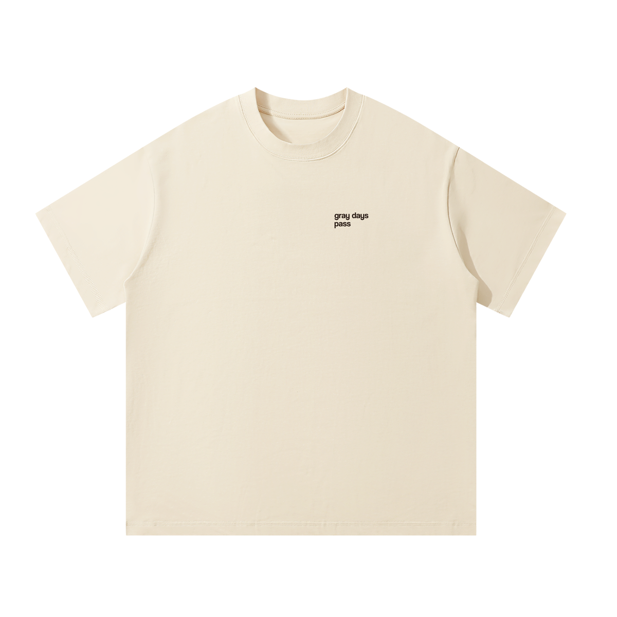 Your Mind in Full Color oversized tee, flat front