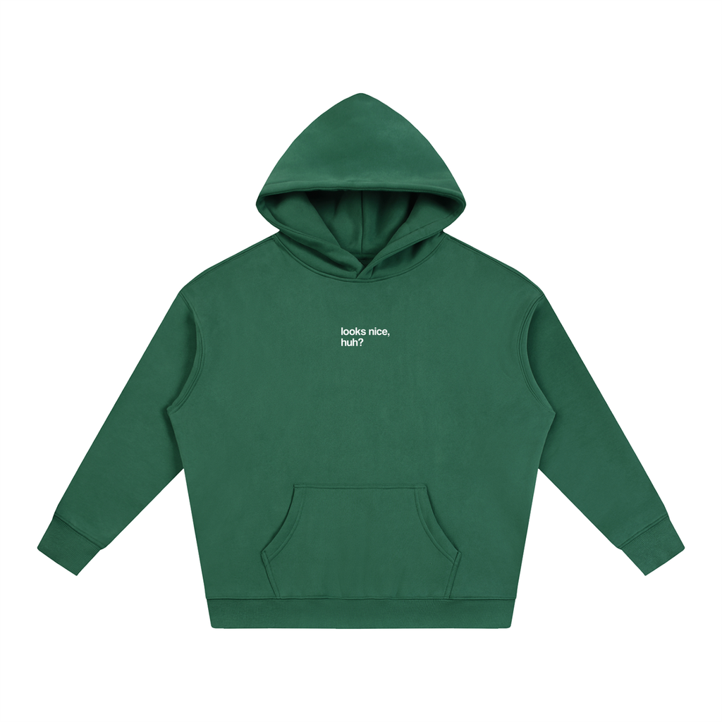 Bring the Color Back oversized hoodie in Eden green, flat front