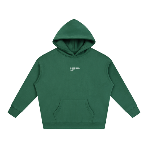 Bring the Color Back oversized hoodie in Eden green, flat front