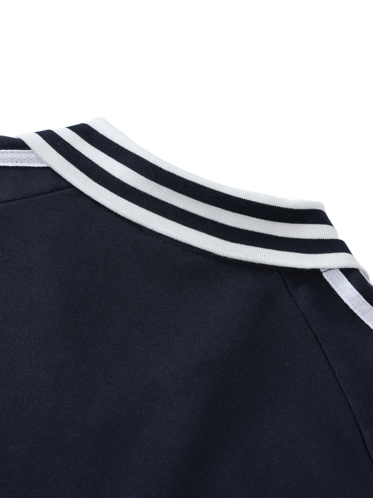 Collar and stripes from the back