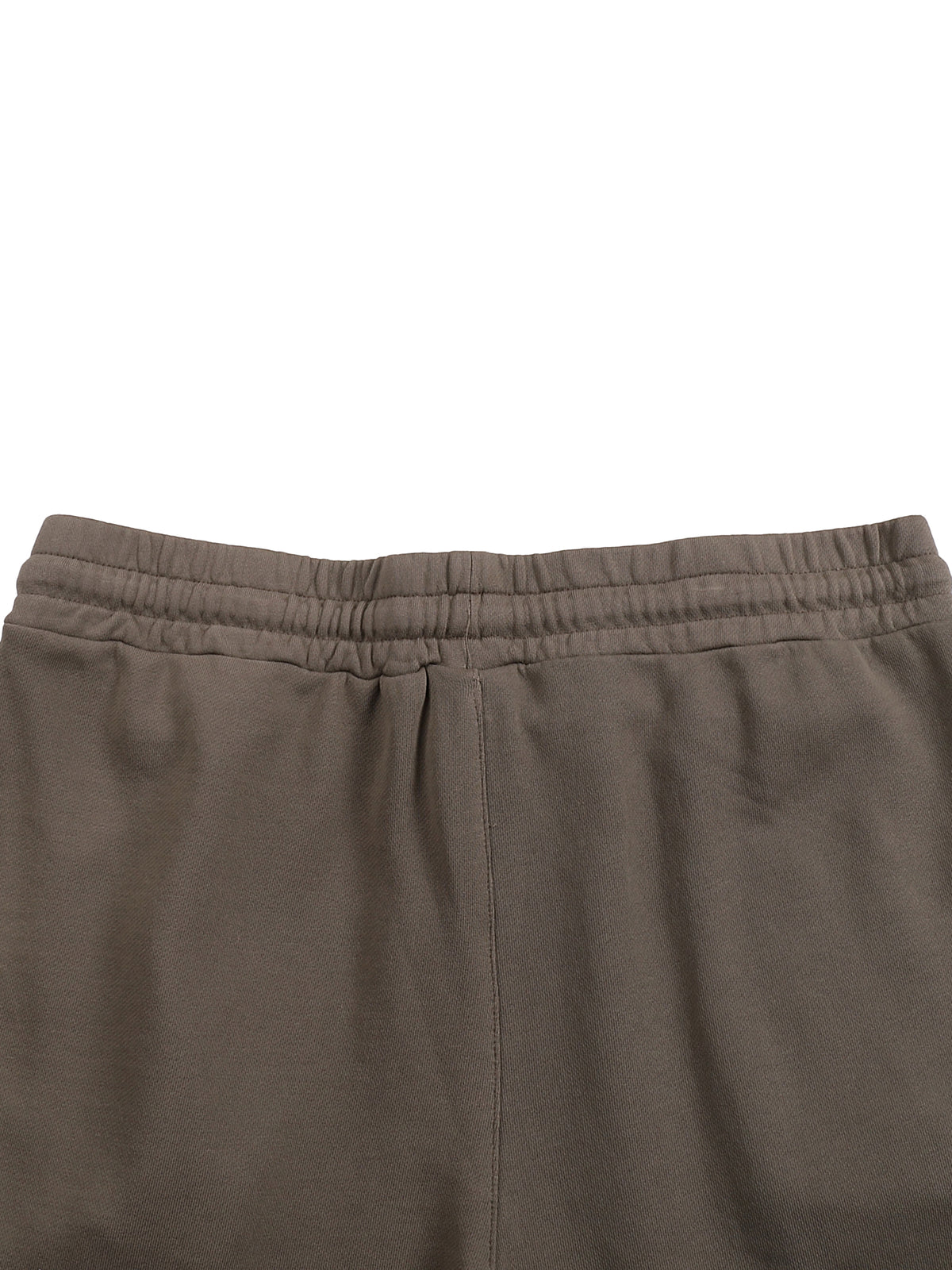 Mocha cotton fleece, up close